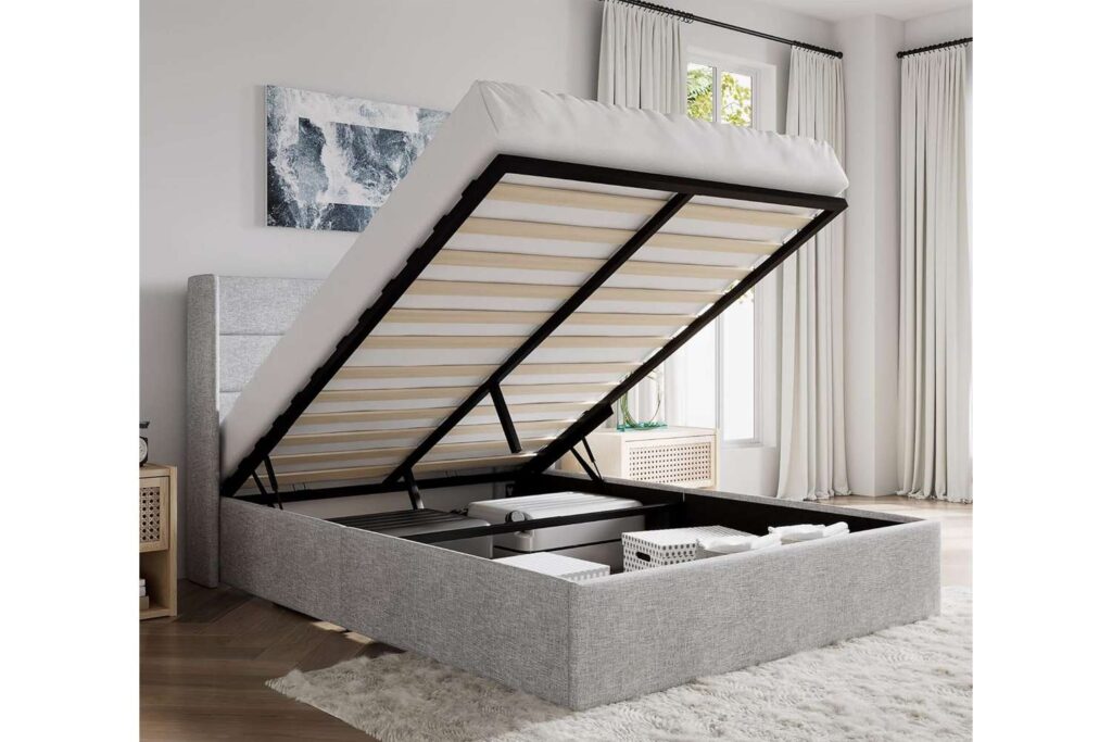 bed with drawers